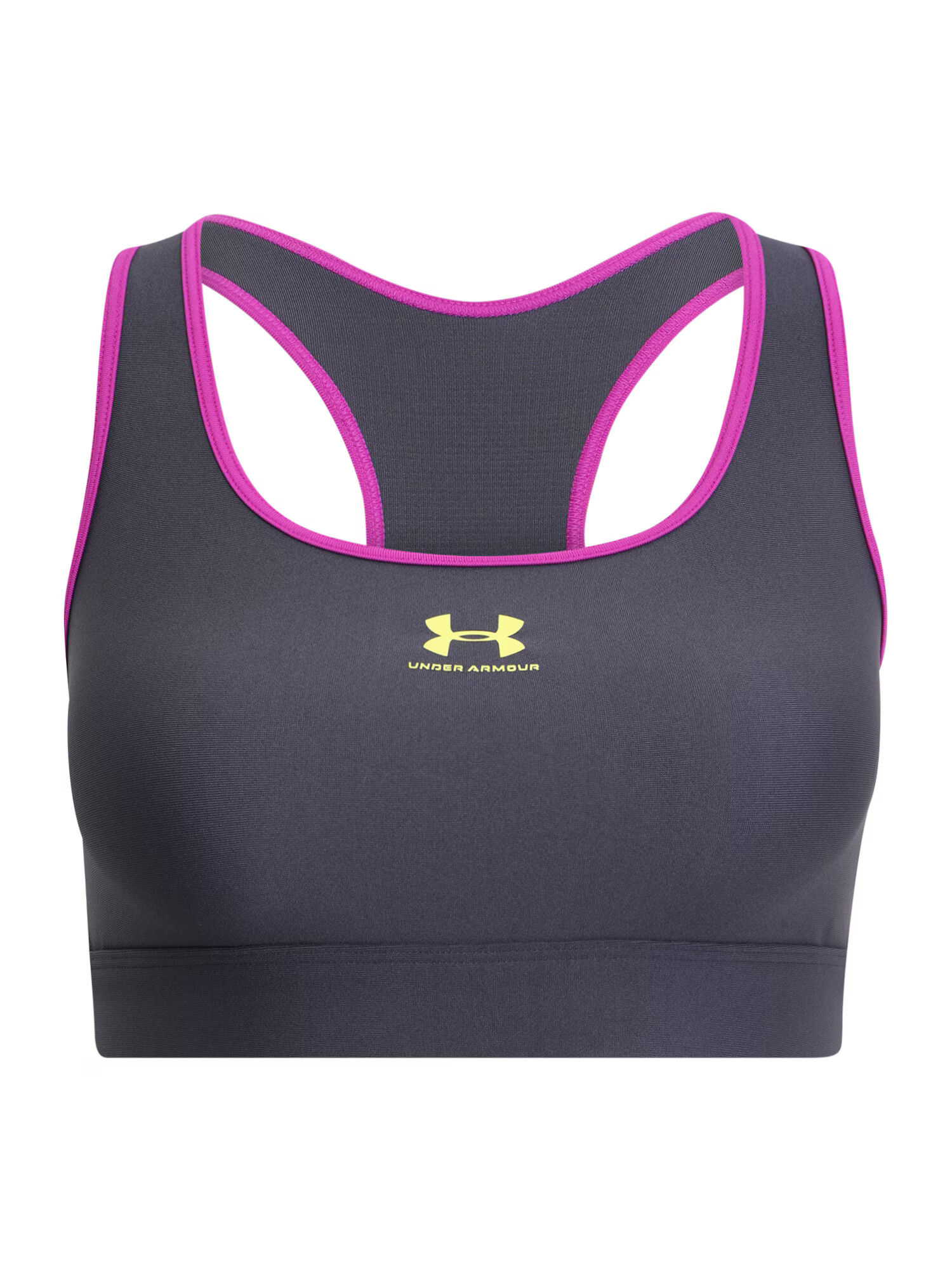 UNDER ARMOUR Αθλητικό σουτιέν 'Authentics' κίτρινο / σκούρο γκρι / ροζ - Pepit.gr