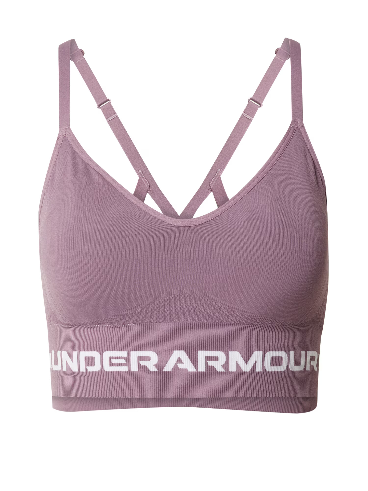 UNDER ARMOUR Αθλητικό σουτιέν μούρο / λευκό - Pepit.gr