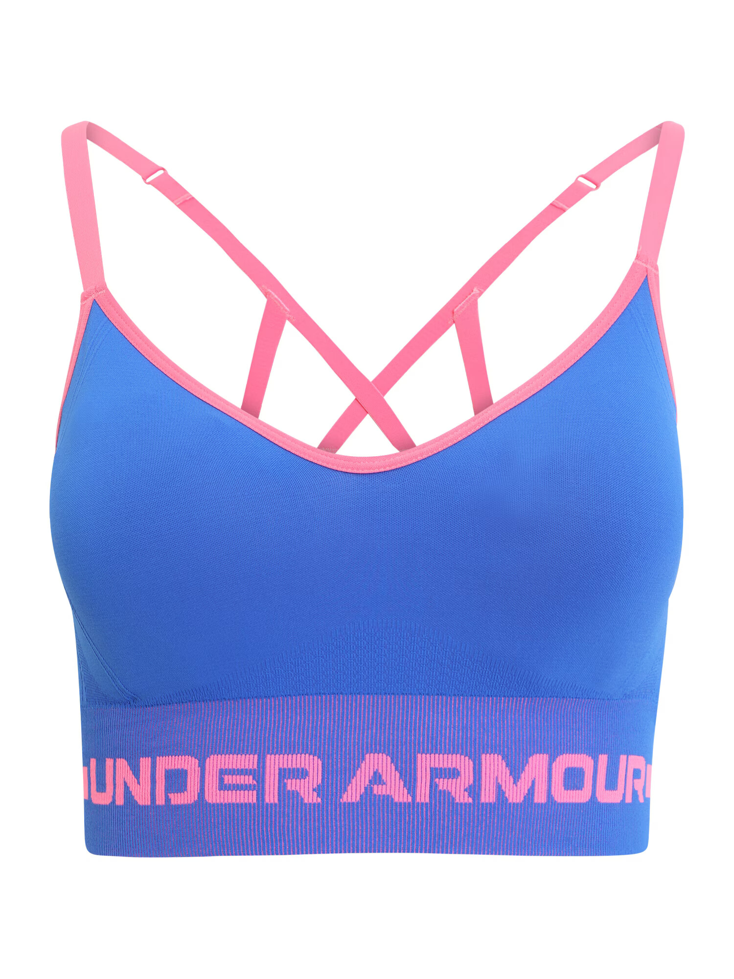 UNDER ARMOUR Αθλητικό σουτιέν μπλε / ροζ - Pepit.gr