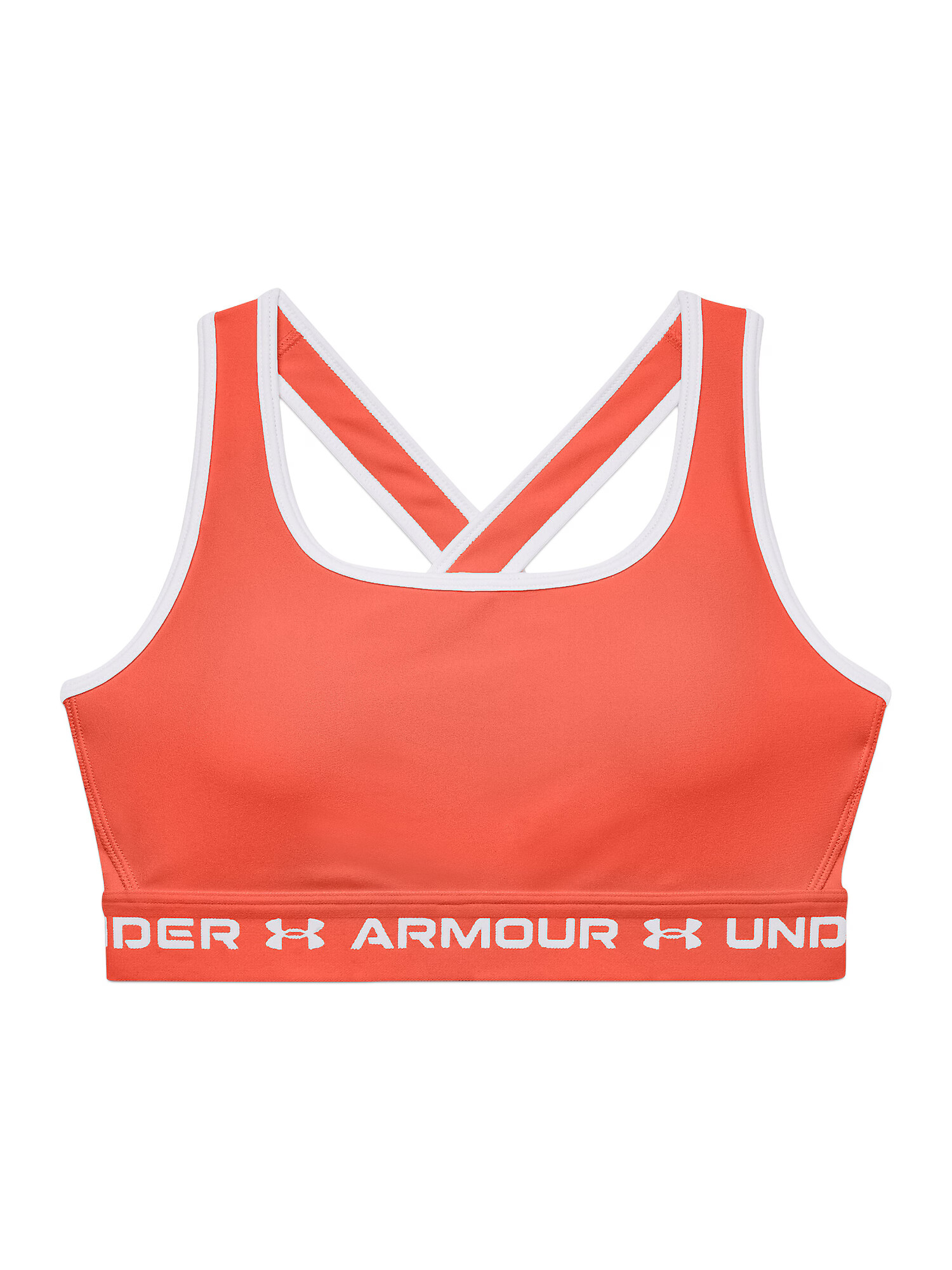 UNDER ARMOUR Αθλητικό σουτιέν πορτοκαλί / λευκό - Pepit.gr