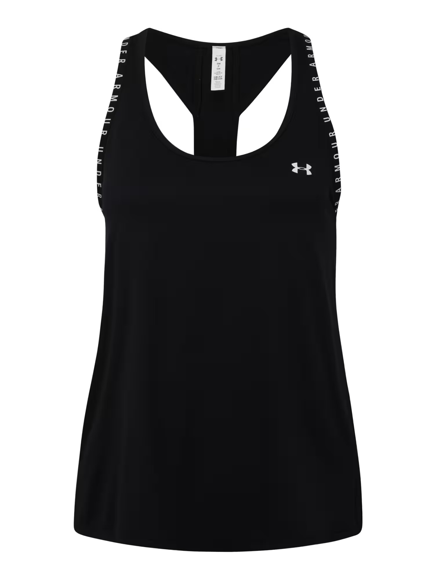 UNDER ARMOUR Αθλητικό τοπ 'Knockout' μαύρο / λευκό - Pepit.gr