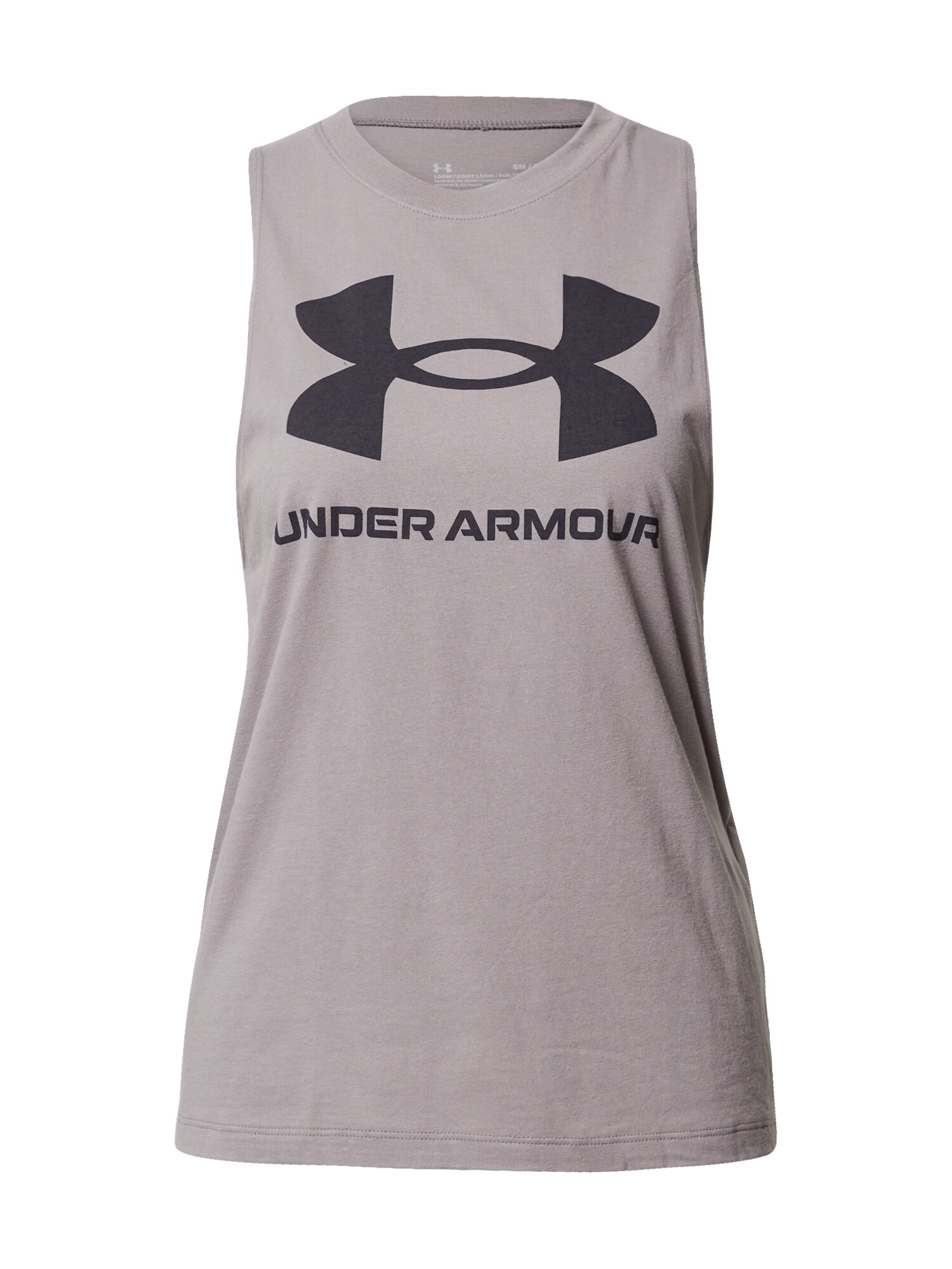 UNDER ARMOUR Αθλητικό τοπ μοβ / μαύρο - Pepit.gr