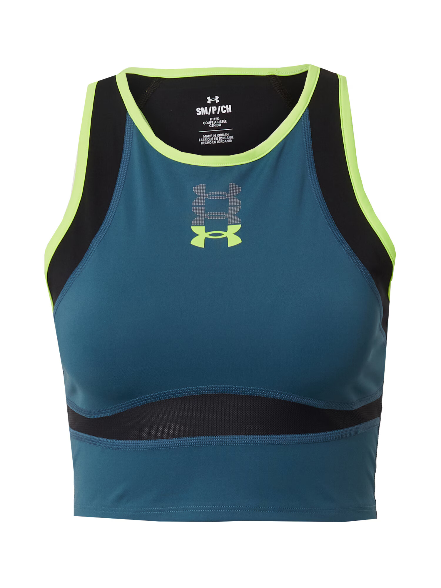 UNDER ARMOUR Αθλητικό τοπ 'Run Anywhere' ανοικτό πράσινο / σκούρο πράσινο / μαύρο - Pepit.gr