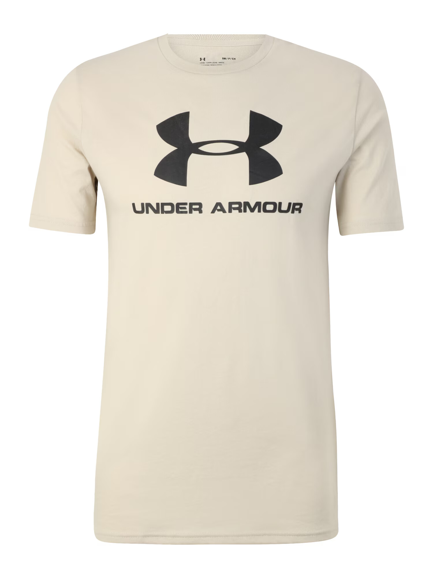 UNDER ARMOUR Λειτουργικό μπλουζάκι ανοικτό καφέ / μαύρο - Pepit.gr