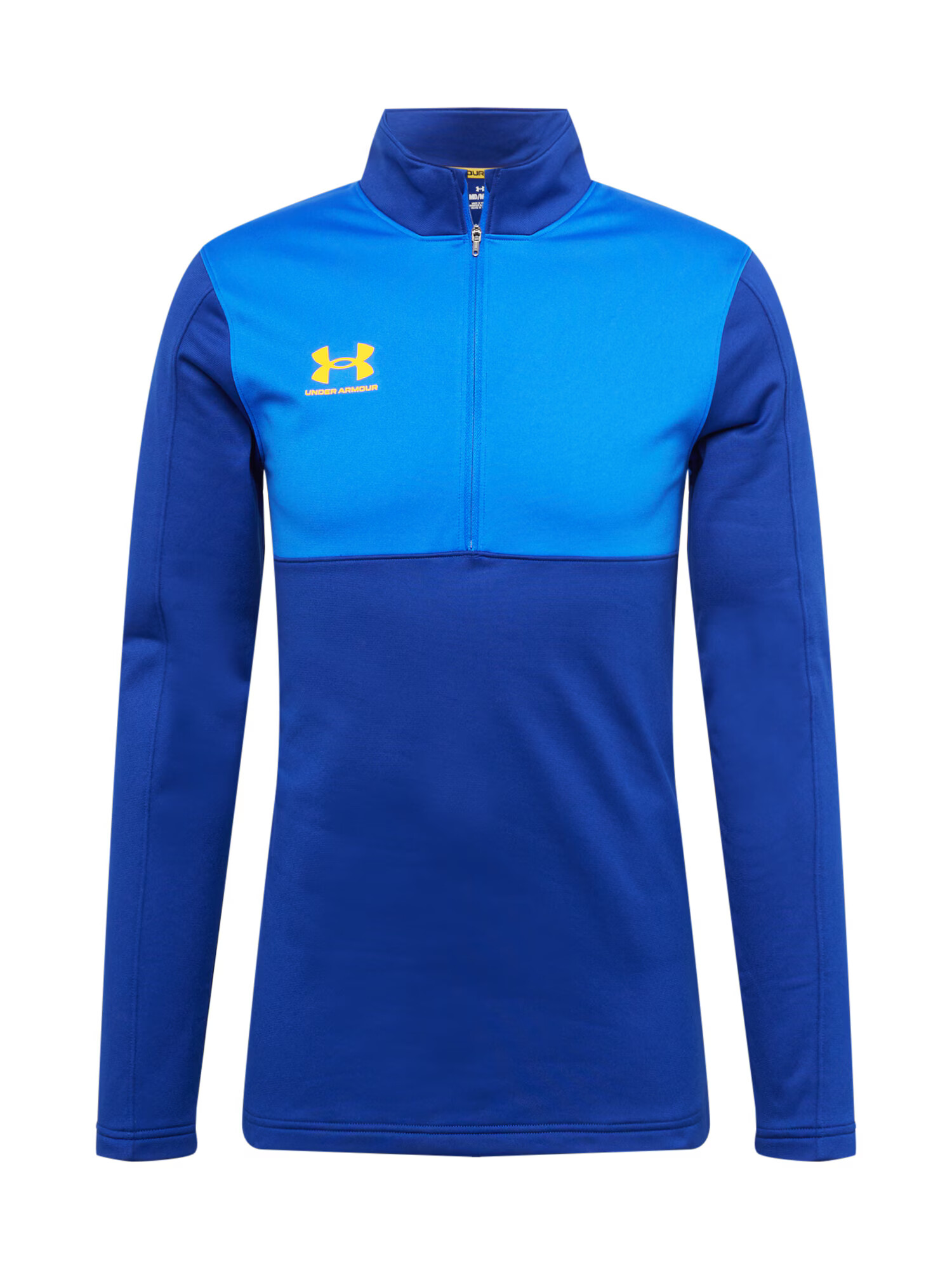 UNDER ARMOUR Λειτουργικό μπλουζάκι 'Challenger' μπλε / γαλάζιο / κίτρινο - Pepit.gr