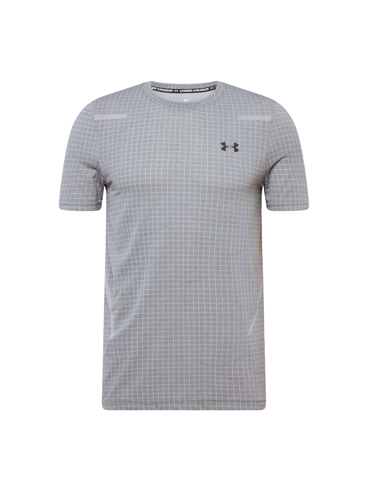 UNDER ARMOUR Λειτουργικό μπλουζάκι 'Grid' γκρι / μαύρο / λευκό - Pepit.gr