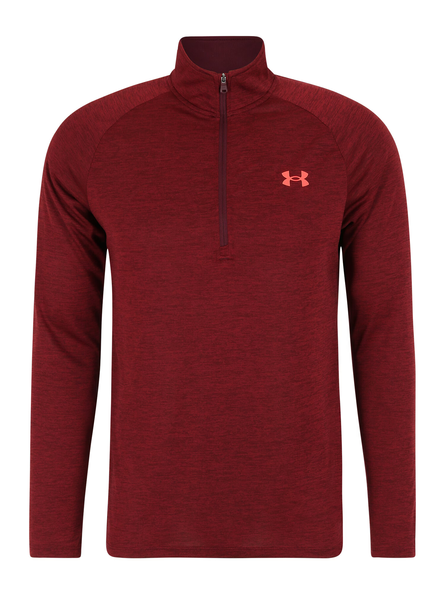 UNDER ARMOUR Λειτουργικό μπλουζάκι καφέ κάστανου / ανοικτό κόκκινο - Pepit.gr