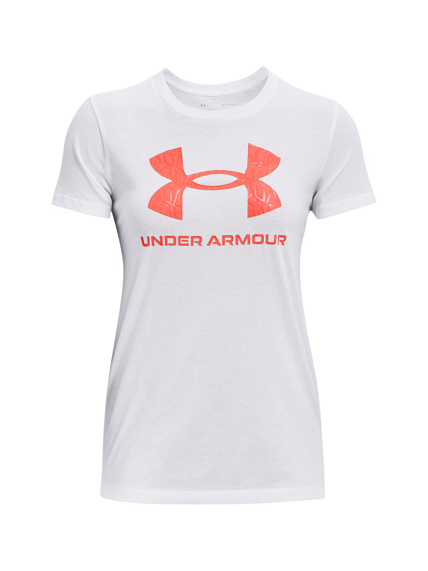 UNDER ARMOUR Λειτουργικό μπλουζάκι κοραλί / λευκό - Pepit.gr