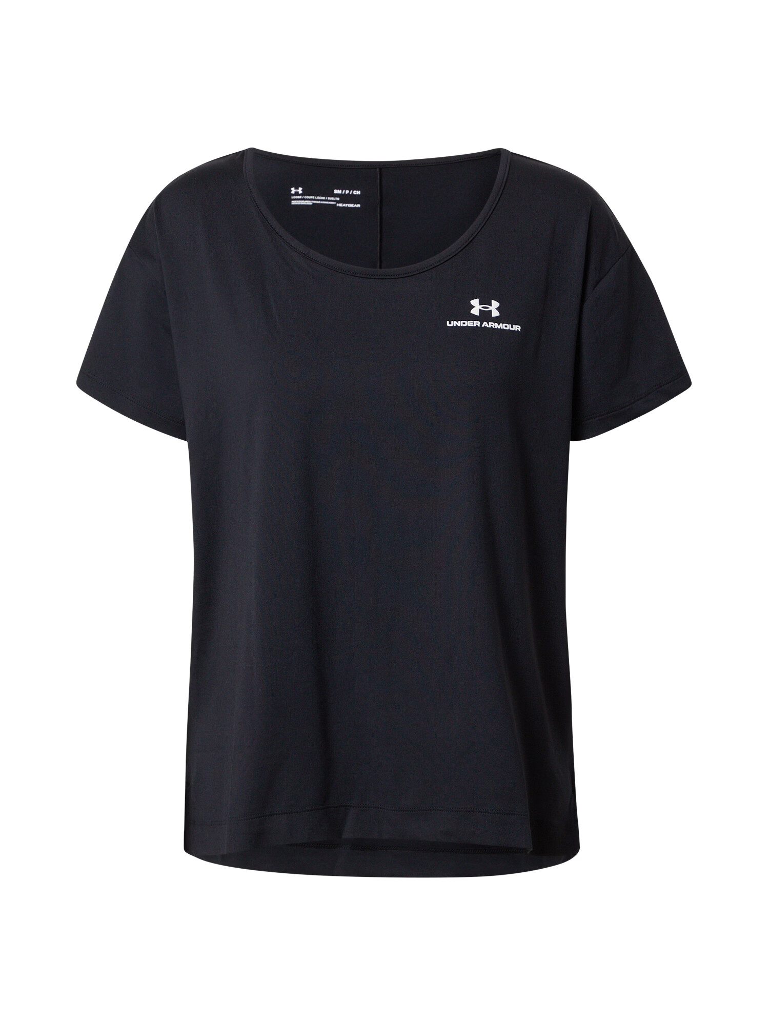 UNDER ARMOUR Λειτουργικό μπλουζάκι μαύρο / λευκό - Pepit.gr