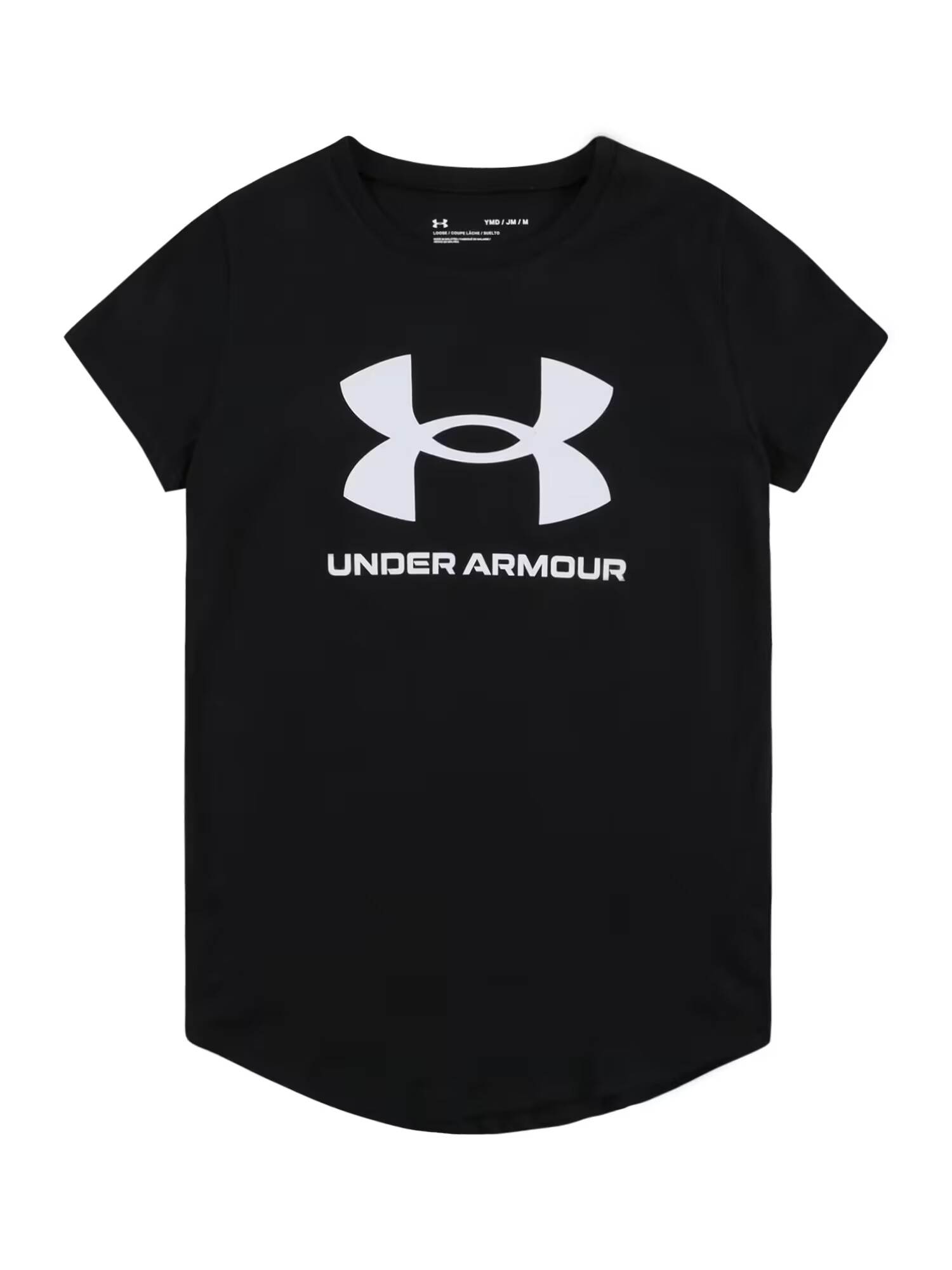 UNDER ARMOUR Λειτουργικό μπλουζάκι μαύρο / λευκό - Pepit.gr