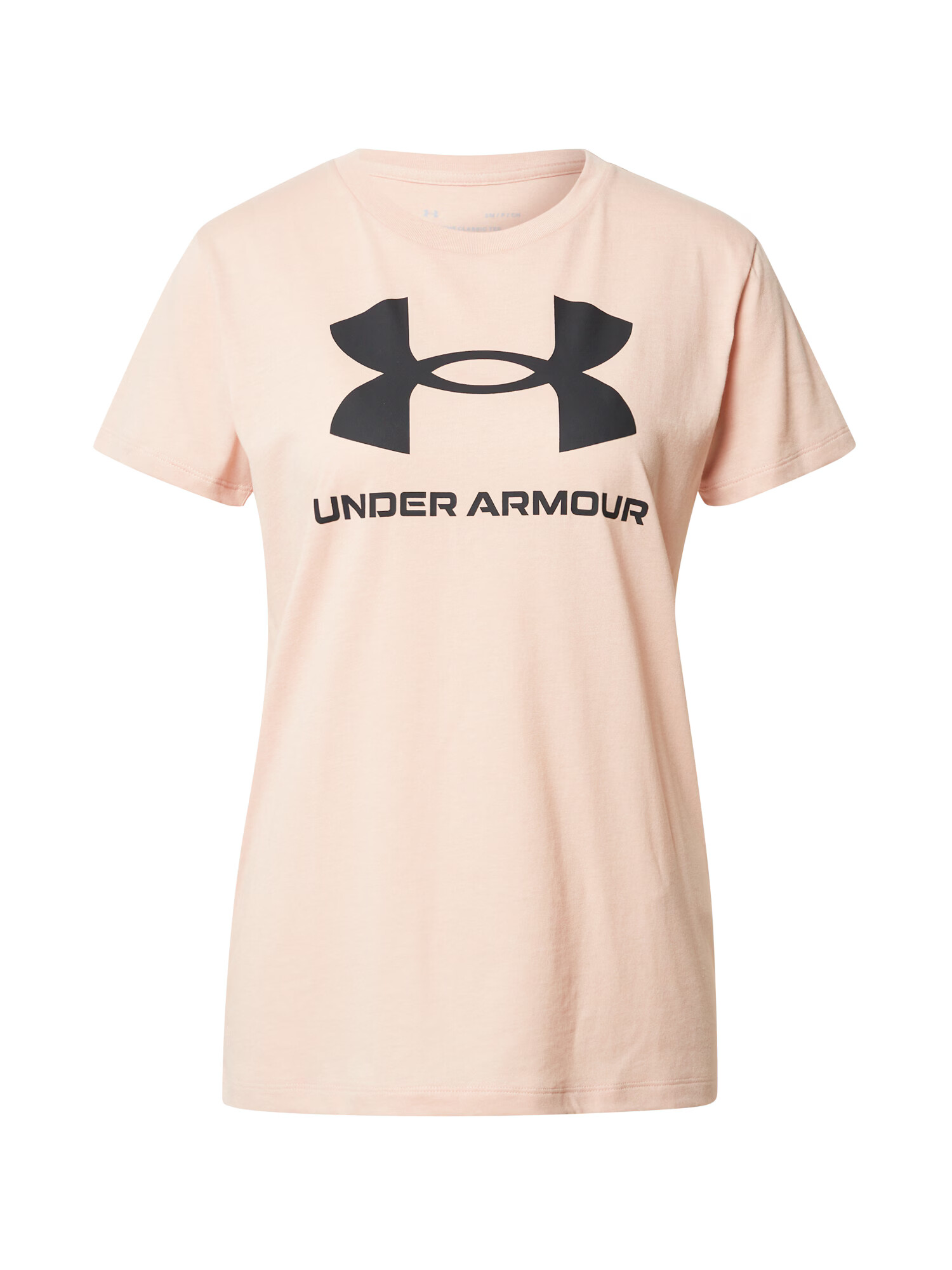 UNDER ARMOUR Λειτουργικό μπλουζάκι ρόδινο / μαύρο - Pepit.gr