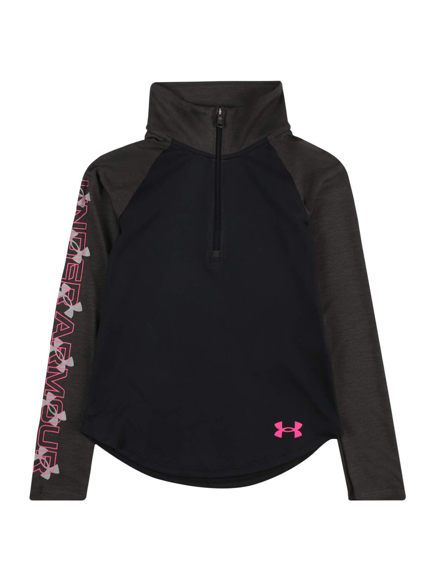 UNDER ARMOUR Λειτουργικό μπλουζάκι ροζ / μαύρο / λευκό - Pepit.gr