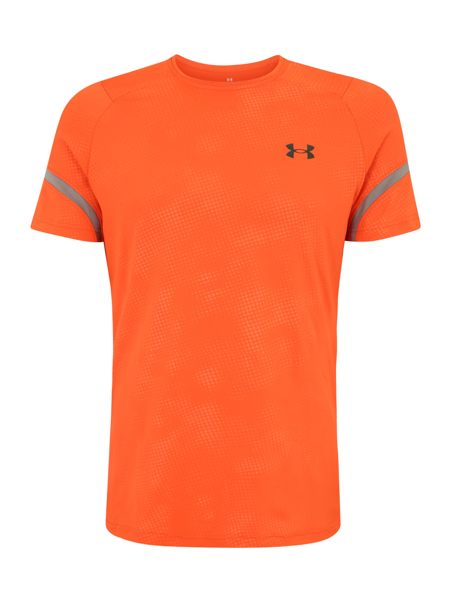 UNDER ARMOUR Λειτουργικό μπλουζάκι 'Rush Emboss' γκρι / πορτοκαλί / μαύρο - Pepit.gr