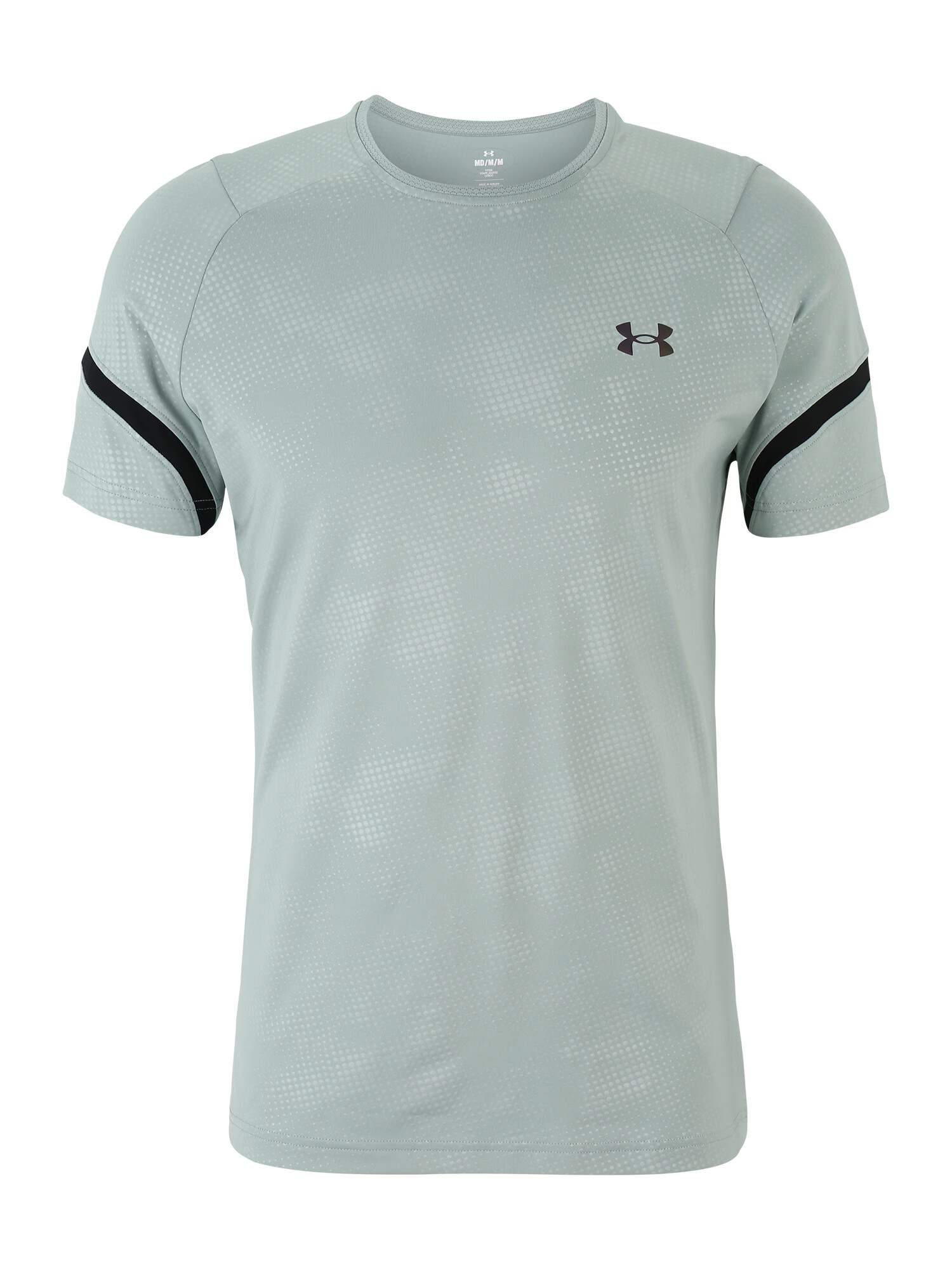 UNDER ARMOUR Λειτουργικό μπλουζάκι 'Rush Emboss' τιρκουάζ / μπλε φιμέ / μαύρο - Pepit.gr