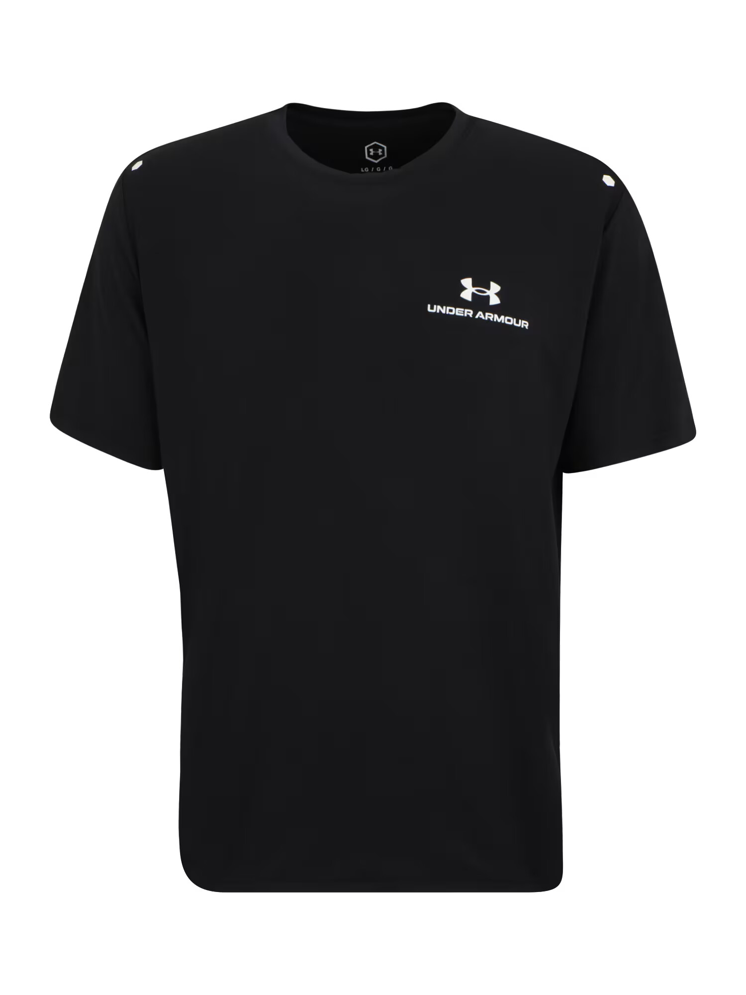 UNDER ARMOUR Λειτουργικό μπλουζάκι 'Rush Energy' μαύρο / λευκό - Pepit.gr