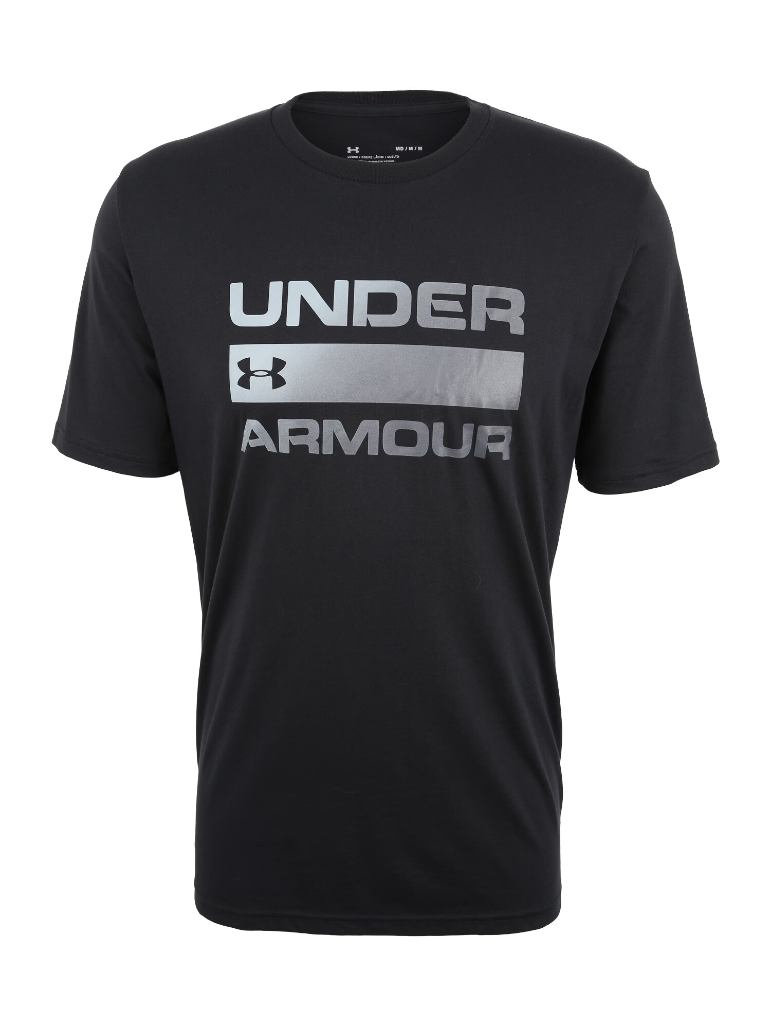 UNDER ARMOUR Λειτουργικό μπλουζάκι 'Team Issue' μαύρο / ασημί - Pepit.gr