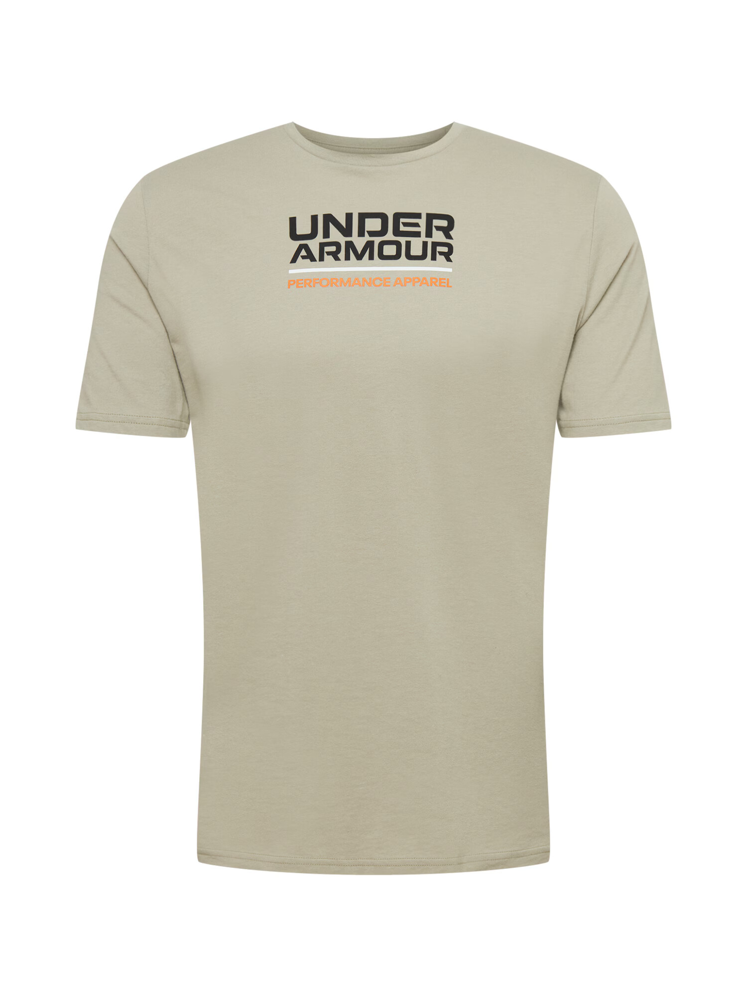 UNDER ARMOUR Λειτουργικό μπλουζάκι τέφρα / πορτοκαλί νέον / μαύρο / λευκό - Pepit.gr