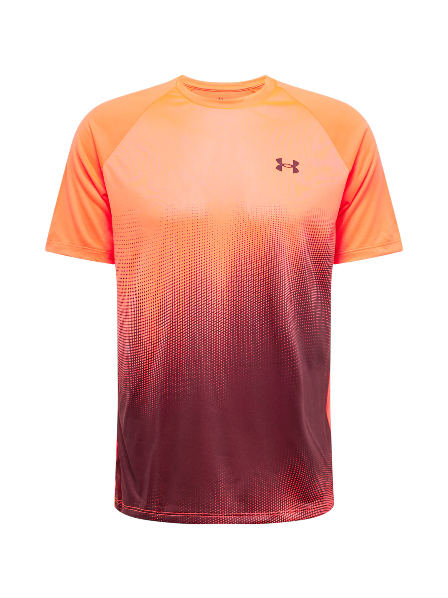 UNDER ARMOUR Λειτουργικό μπλουζάκι 'UA Tech Fade' πορτοκαλί / ροδακινί / βουργουνδί - Pepit.gr