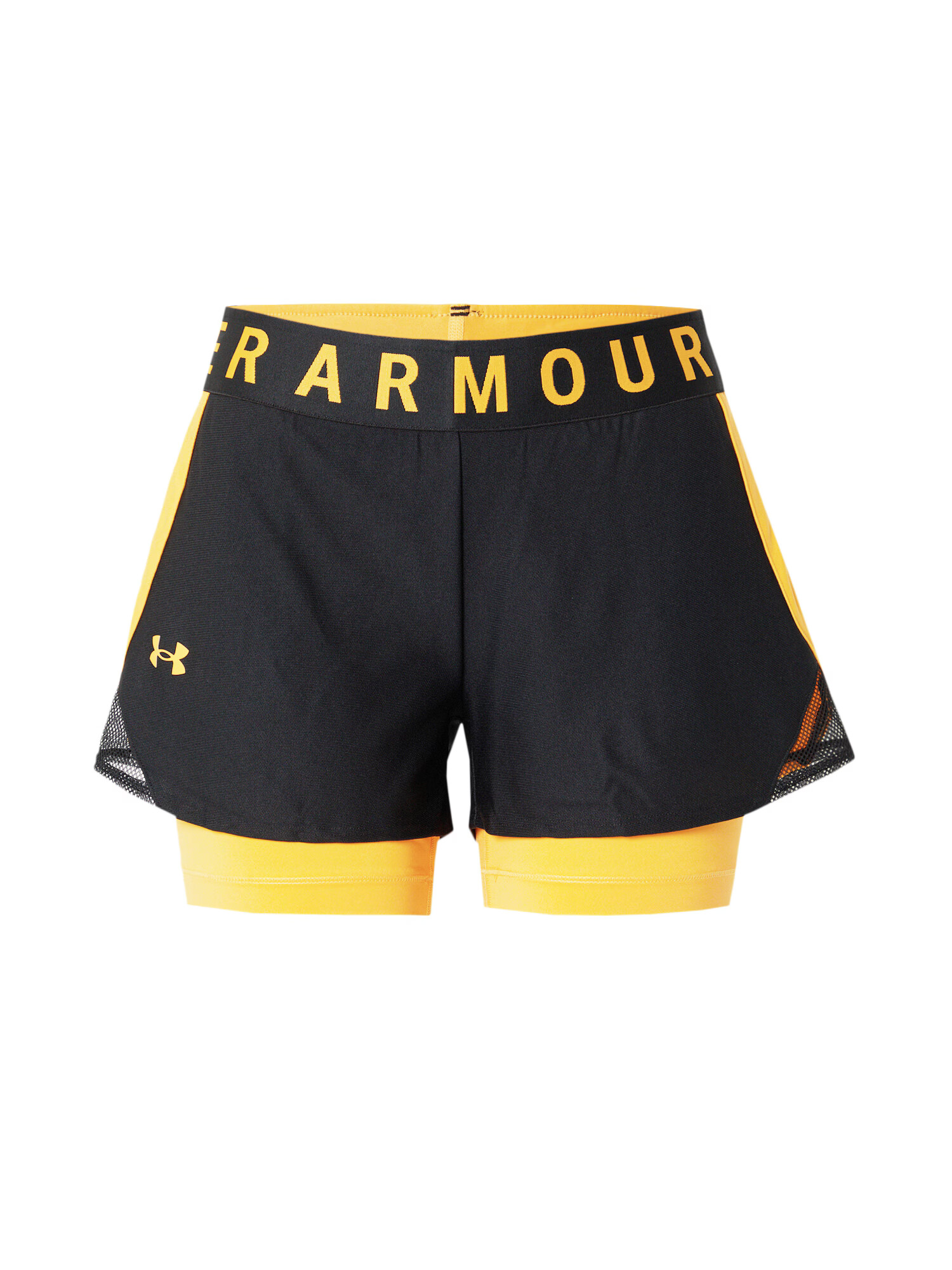 UNDER ARMOUR Παντελόνι φόρμας κίτρινο / μαύρο - Pepit.gr