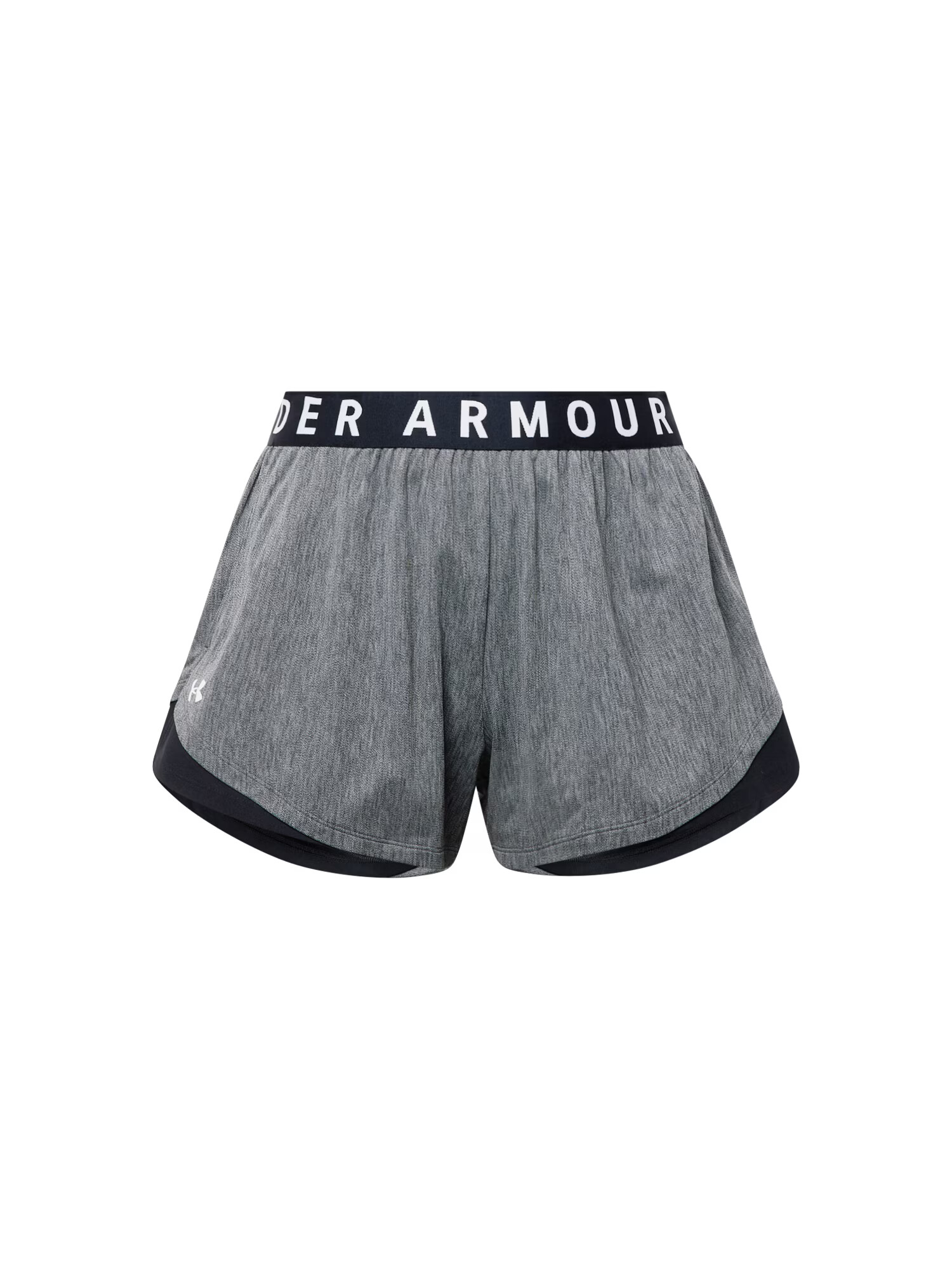 UNDER ARMOUR Παντελόνι φόρμας 'Play Up' γκρι μελανζέ / μαύρο / λευκό - Pepit.gr