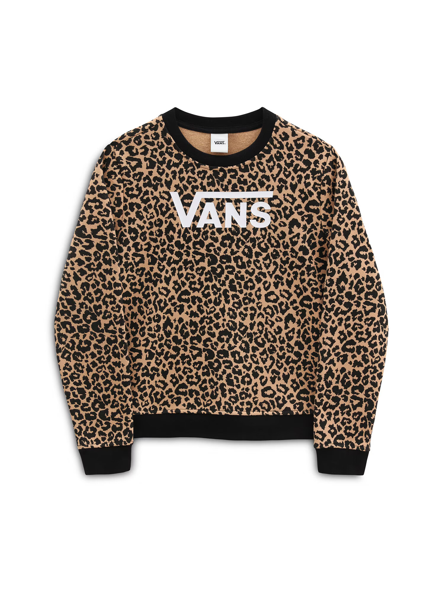 VANS Μπλούζα φούτερ 'GR LEOPARD CREW' καφέ / μαύρο / λευκό - Pepit.gr