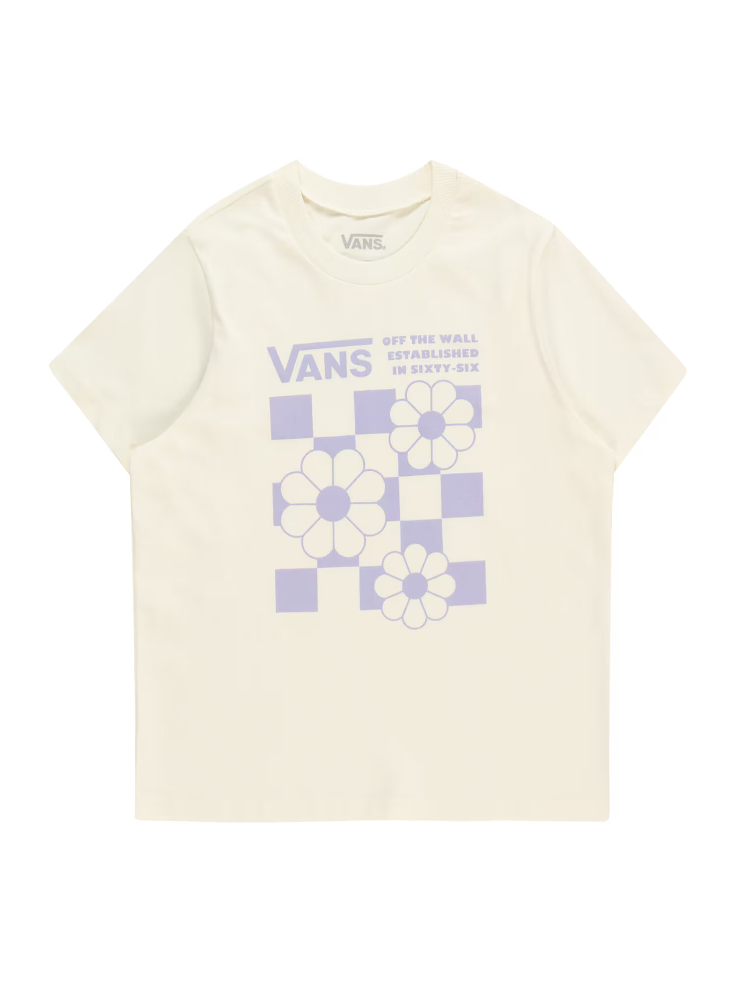 VANS Μπλουζάκι 'FLORAL CHECK BOX' κρεμ / πασχαλιά - Pepit.gr