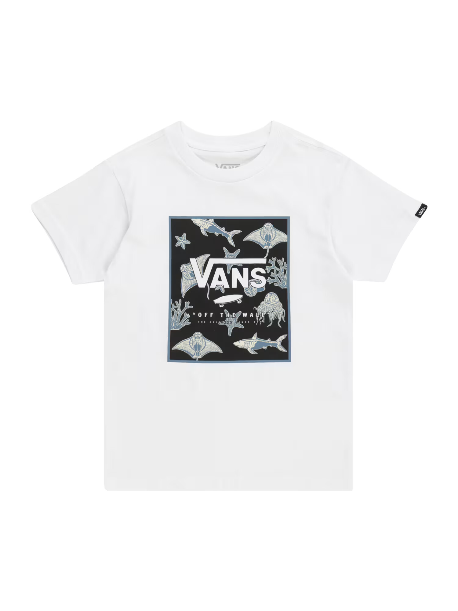 VANS Μπλουζάκι μπλε περιστεριού / μαύρο / λευκό / offwhite - Pepit.gr