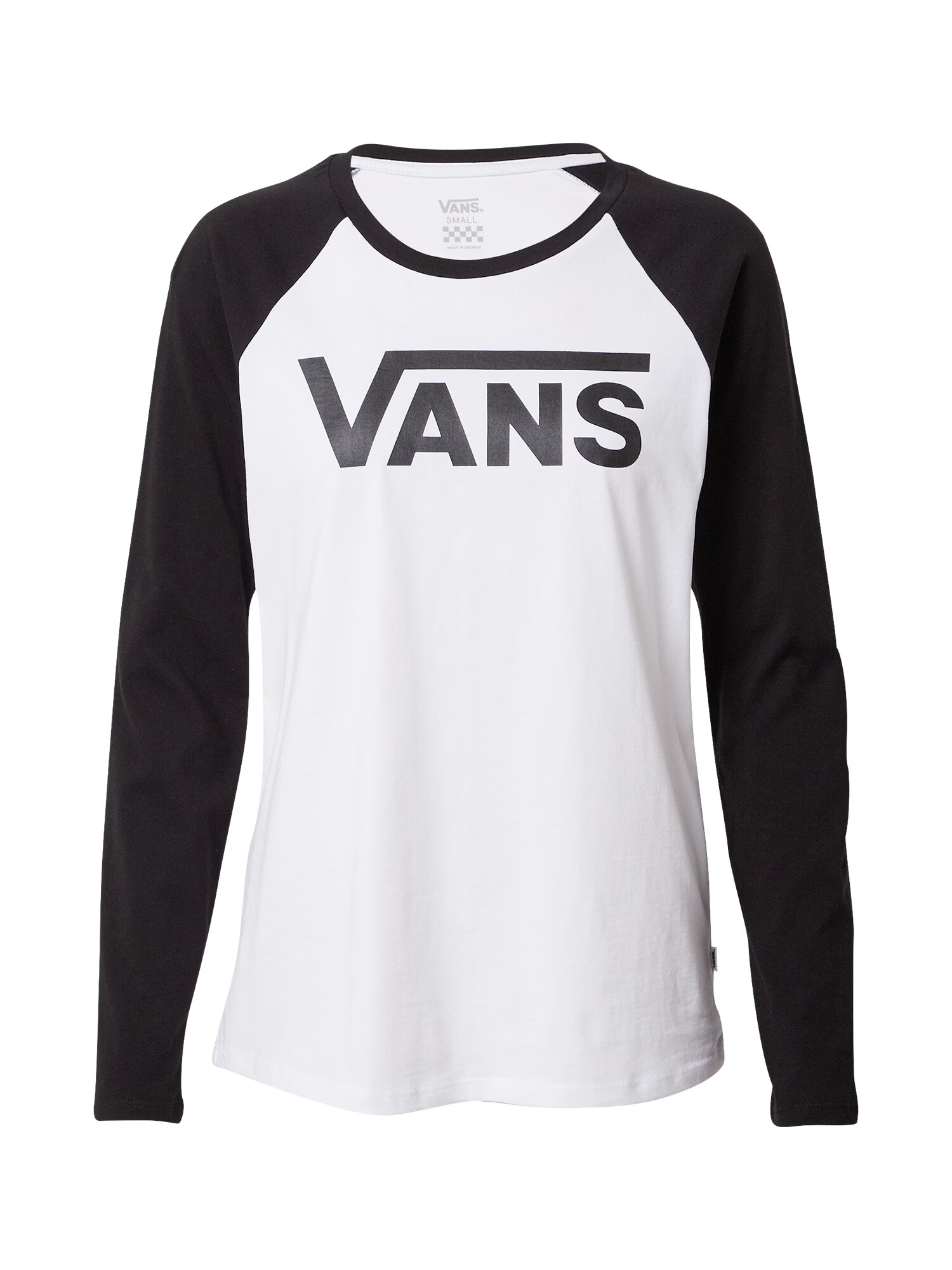 VANS Μπλουζάκι 'WM FLYING V LS RAGLAN' μαύρο / λευκό - Pepit.gr