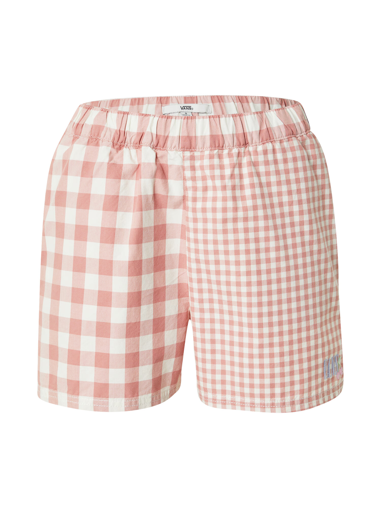 VANS Παντελόνι 'GINGHAM' σάπιο μήλο / λευκό - Pepit.gr