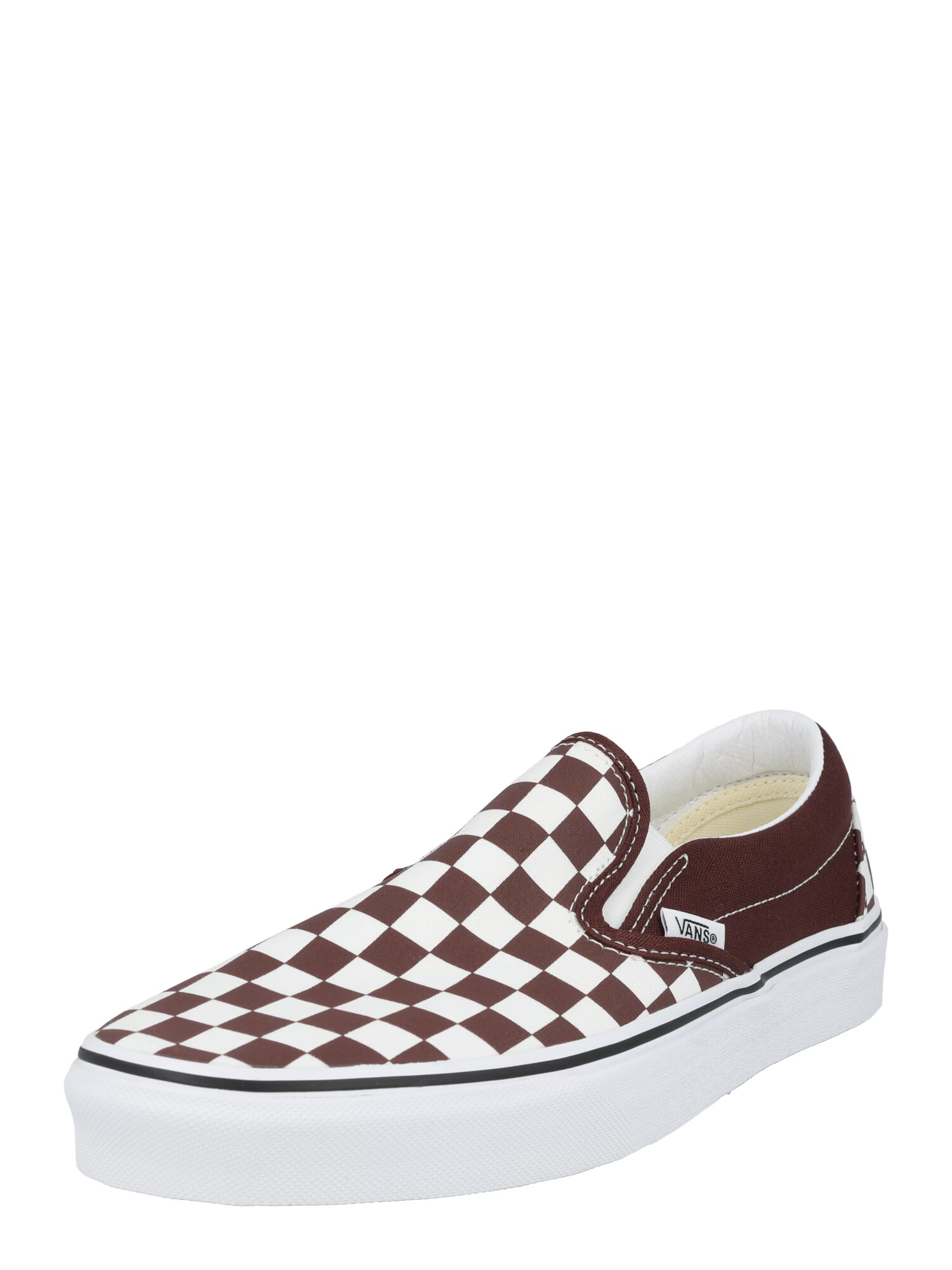 VANS Slip-on 'Classic' σοκολατί / λευκό - Pepit.gr