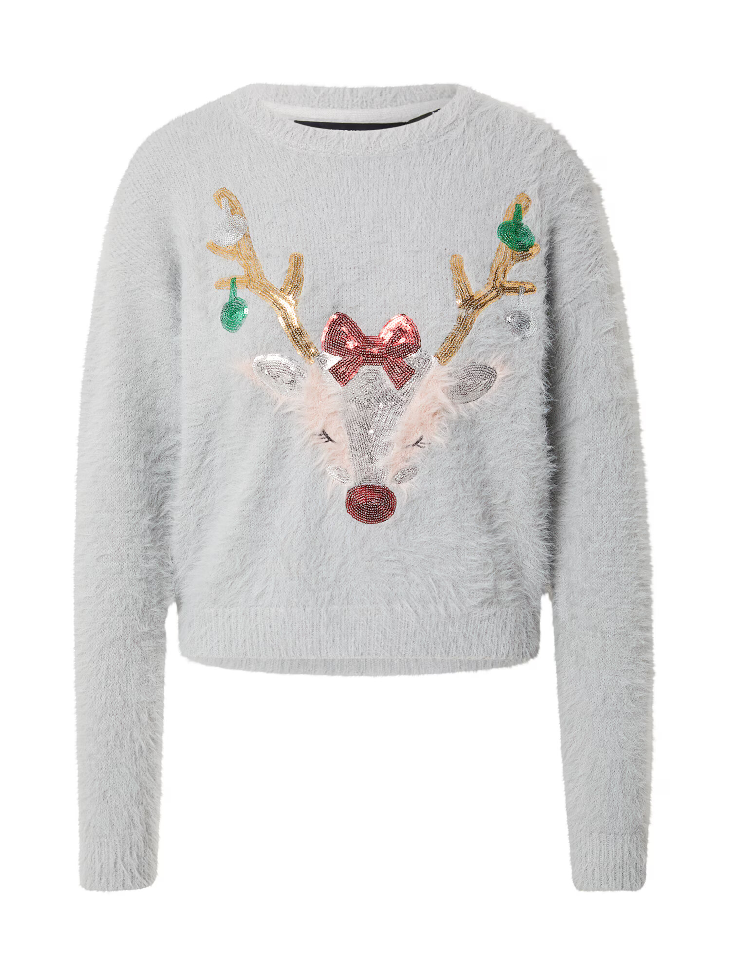 VERO MODA Πουλόβερ 'Jolly Deer' ανοικτό καφέ / γκρι / πράσινο / ρόδινο / κόκκινο - Pepit.gr