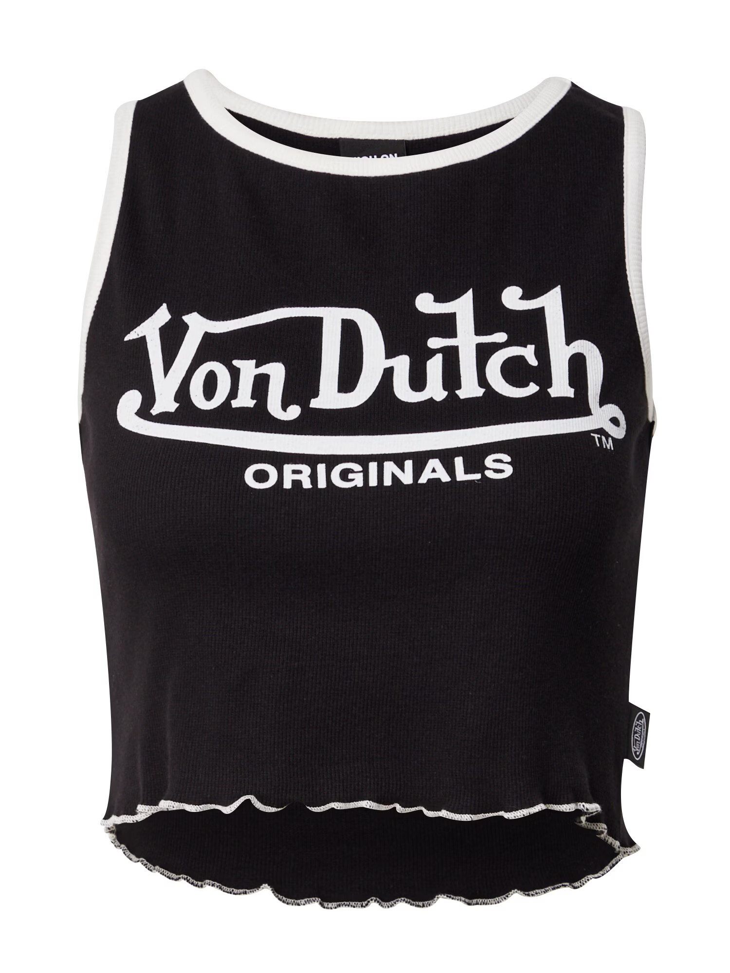 Von Dutch Originals Τοπ 'ASHLEY' μαύρο / λευκό - Pepit.gr