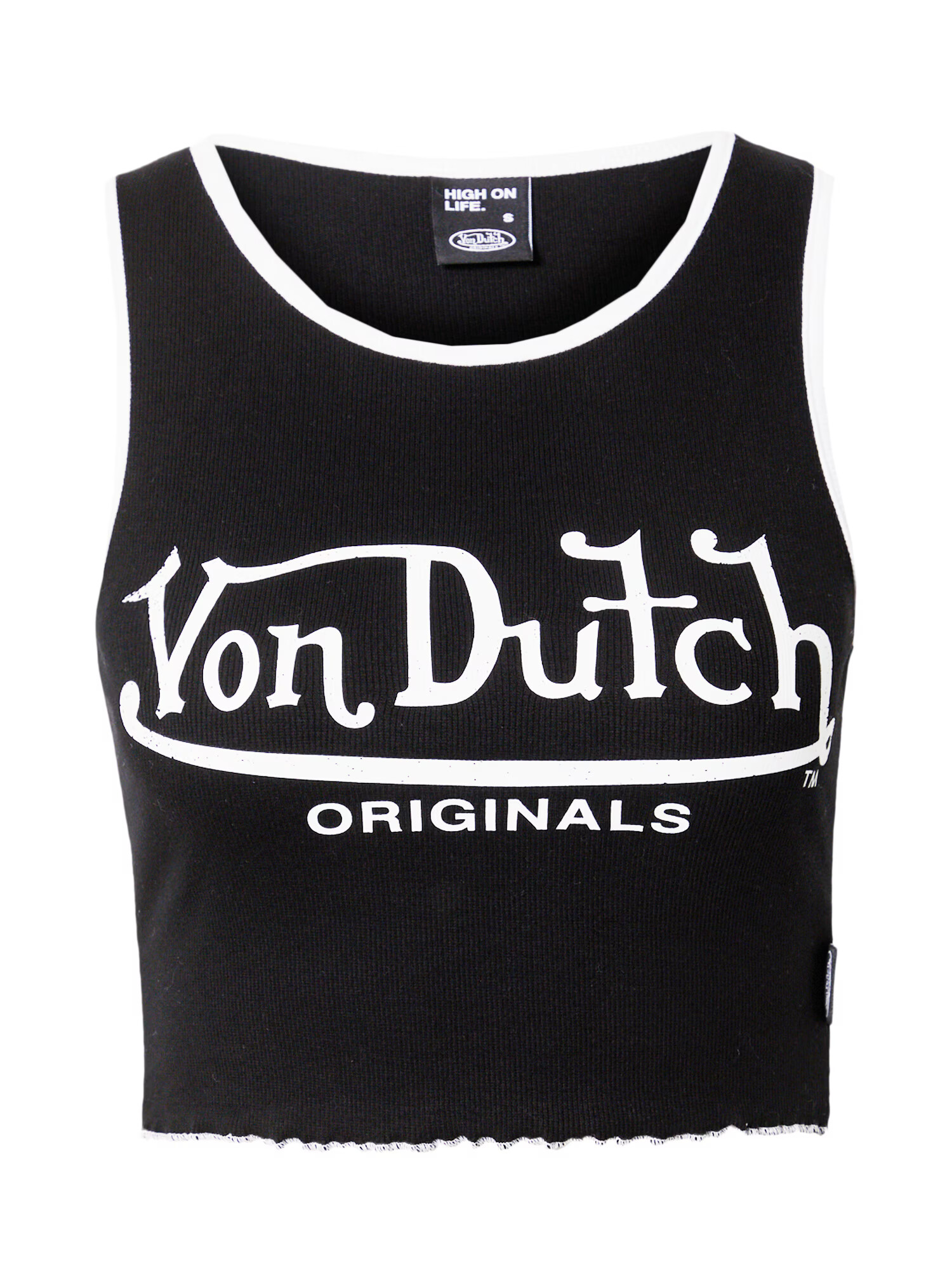 Von Dutch Originals Τοπ 'ASHLEY' μαύρο / λευκό - Pepit.gr