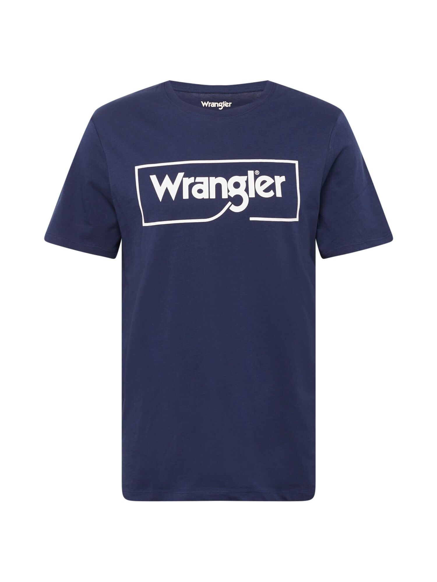 WRANGLER Μπλουζάκι 'FRAME' ναυτικό μπλε / λευκό - Pepit.gr