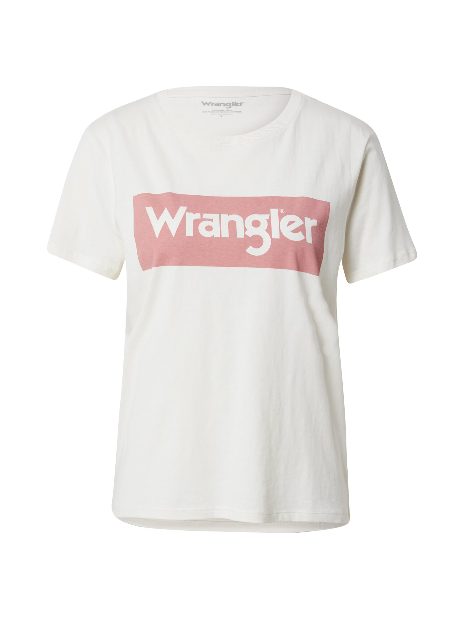 WRANGLER Μπλουζάκι κόκκινο παστέλ / offwhite - Pepit.gr