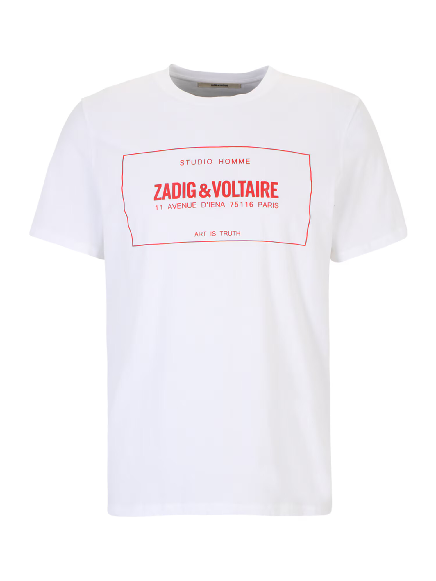 Zadig & Voltaire Μπλουζάκι 'TED BLASON' κόκκινο / λευκό - Pepit.gr