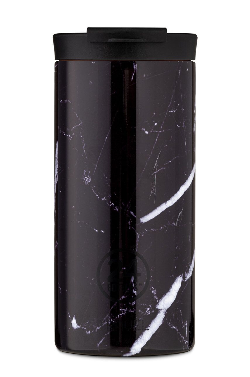 24bottles Θερμική κούπα Travel Tumbler Black Marble 600ml - Pepit.gr