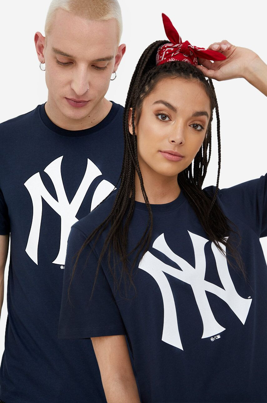 47brand Βαμβακερό μπλουζάκι Mlb New York Yankees - Pepit.gr