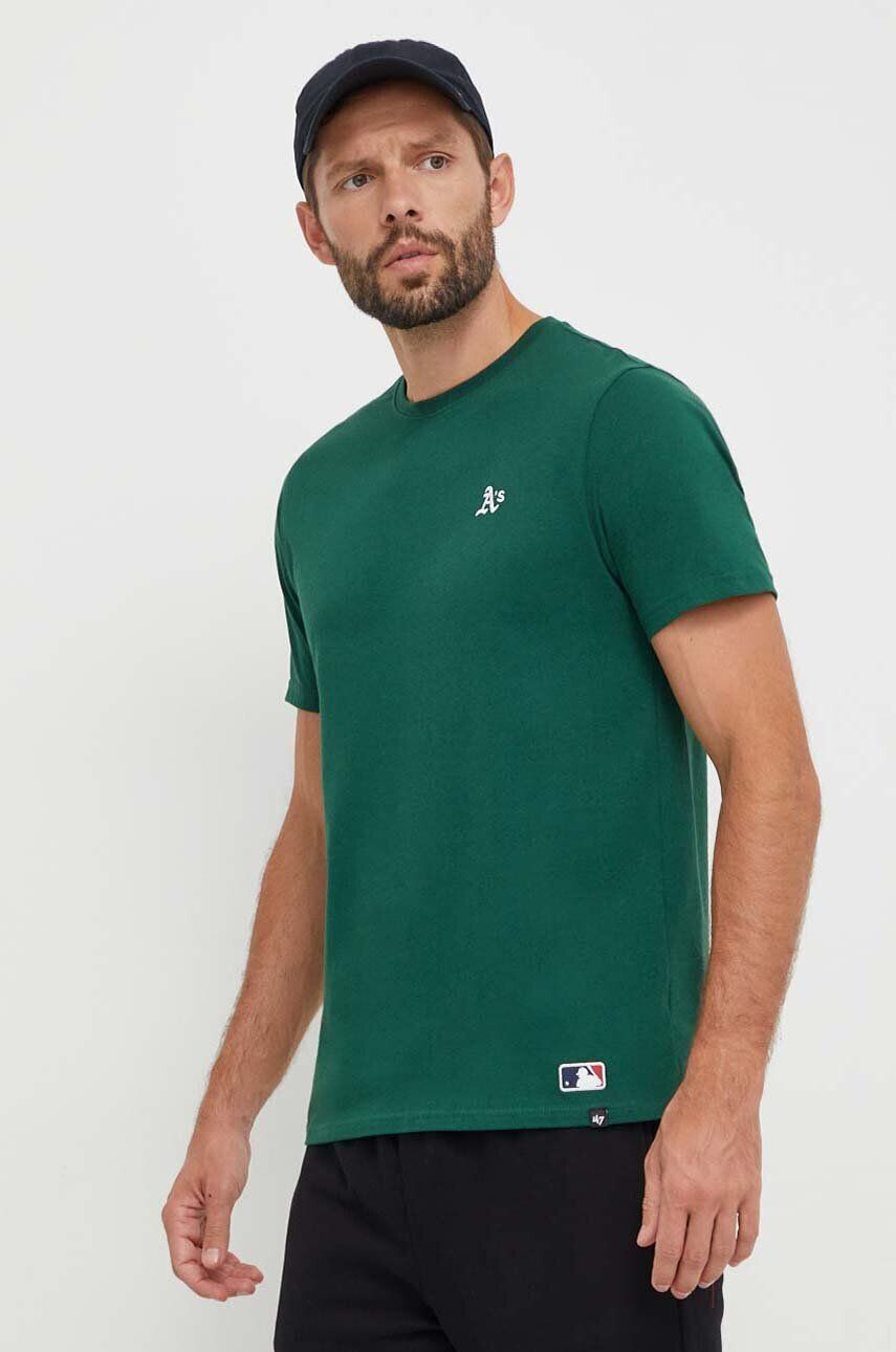 47brand Βαμβακερό μπλουζάκι MLB Oakland Athletics - Pepit.gr