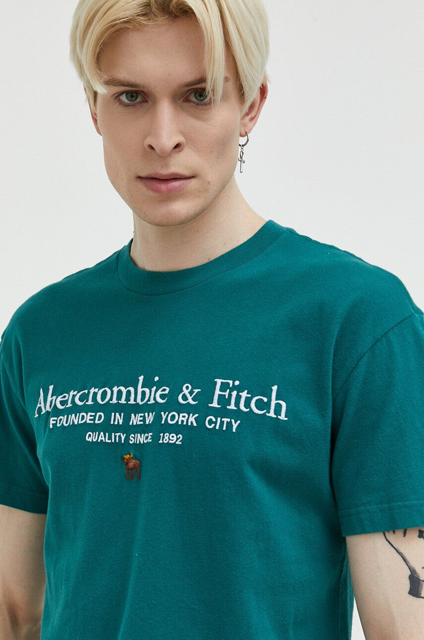 Abercrombie & Fitch Βαμβακερό μπλουζάκι - Pepit.gr