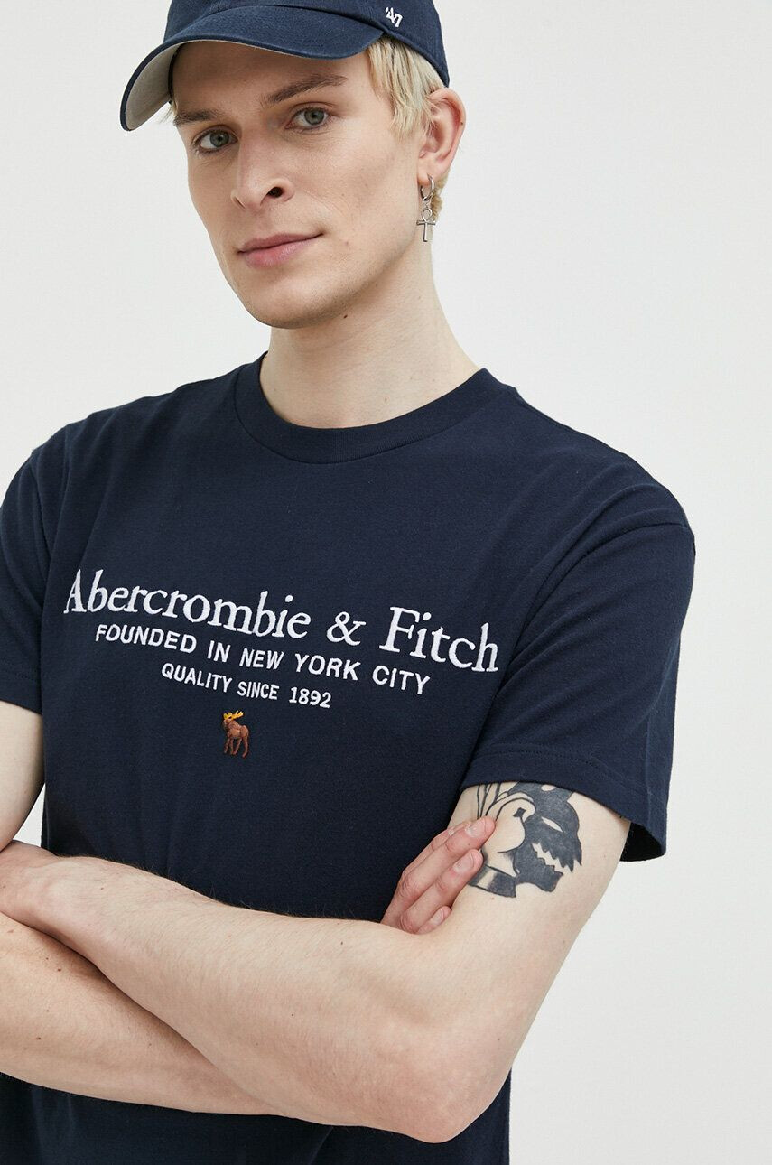 Abercrombie & Fitch Βαμβακερό μπλουζάκι - Pepit.gr