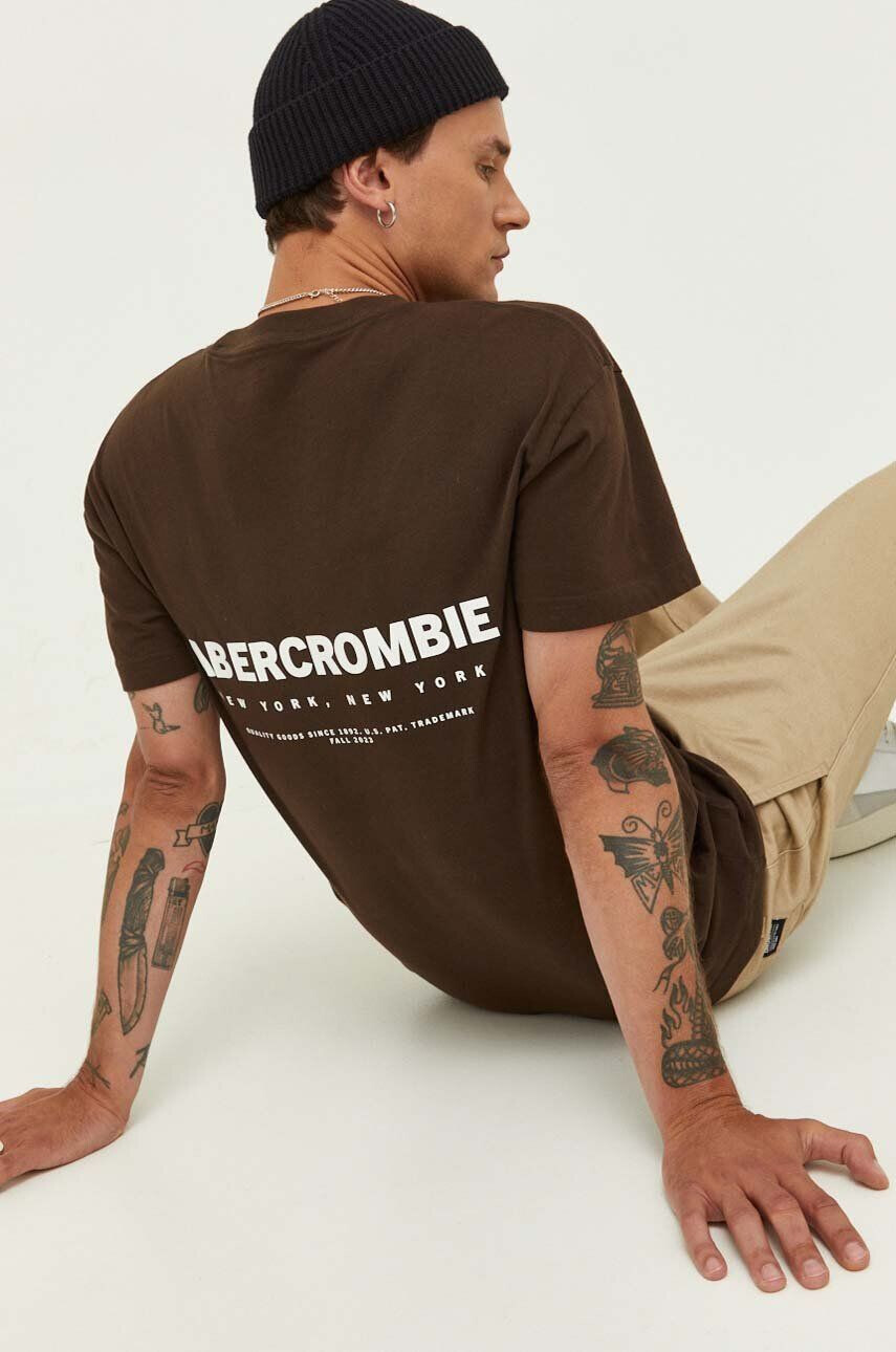 Abercrombie & Fitch Βαμβακερό μπλουζάκι - Pepit.gr