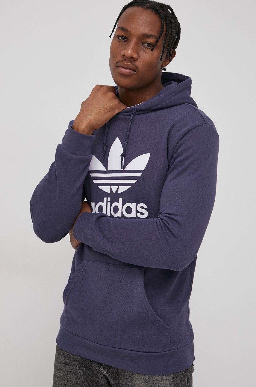 adidas Originals Βαμβακερή μπλούζα Adicolor ανδρική χρώμα: ναυτικό μπλε - Pepit.gr