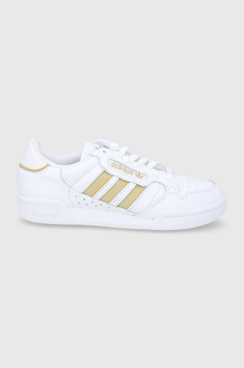 adidas Originals Δερμάτινα παπούτσια Continental 80 χρώμα: άσπρο - Pepit.gr