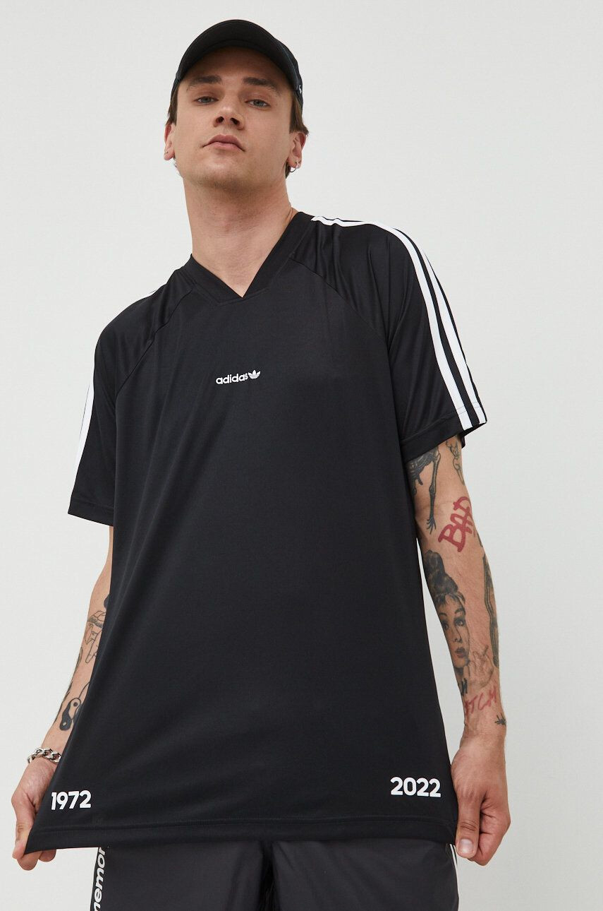 adidas Originals Μπλουζάκι χρώμα: μαύρο - Pepit.gr