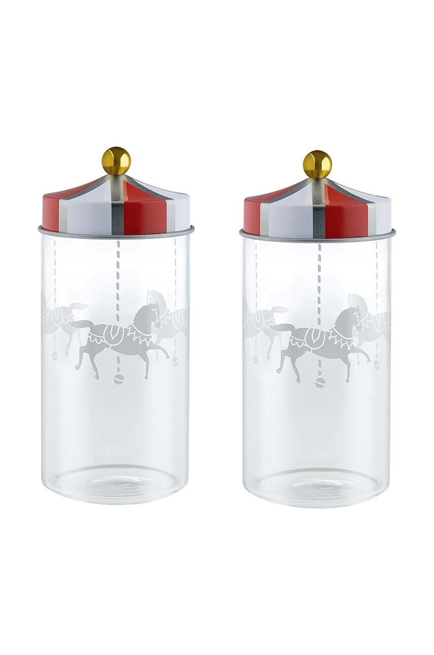 Alessi Δοχείο με καπάκι Circus 2-pack - Pepit.gr