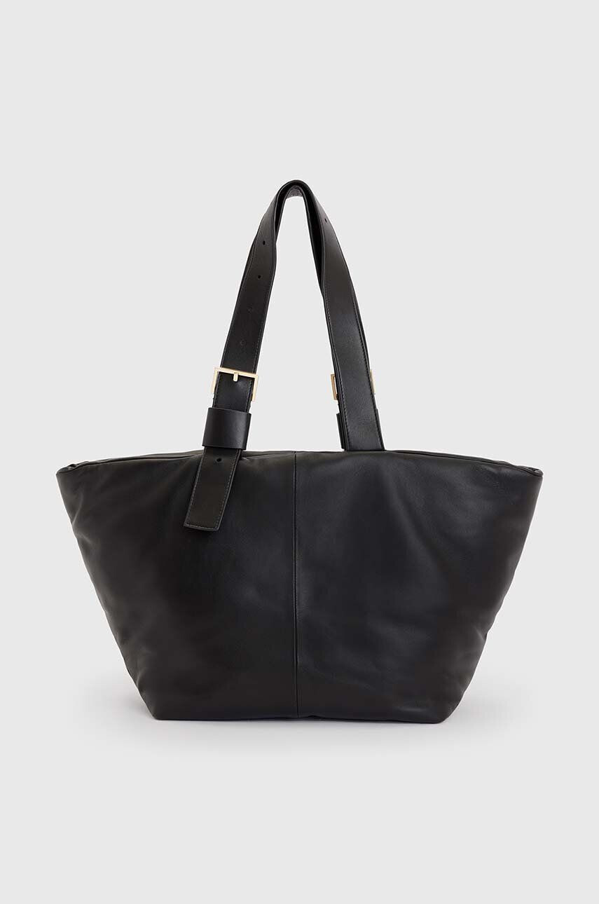 AllSaints Δερμάτινη τσάντα AIKA E/W TOTE - Pepit.gr