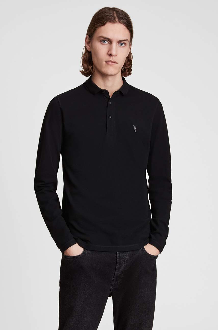 AllSaints Longsleeve Reform Polo - Pepit.gr