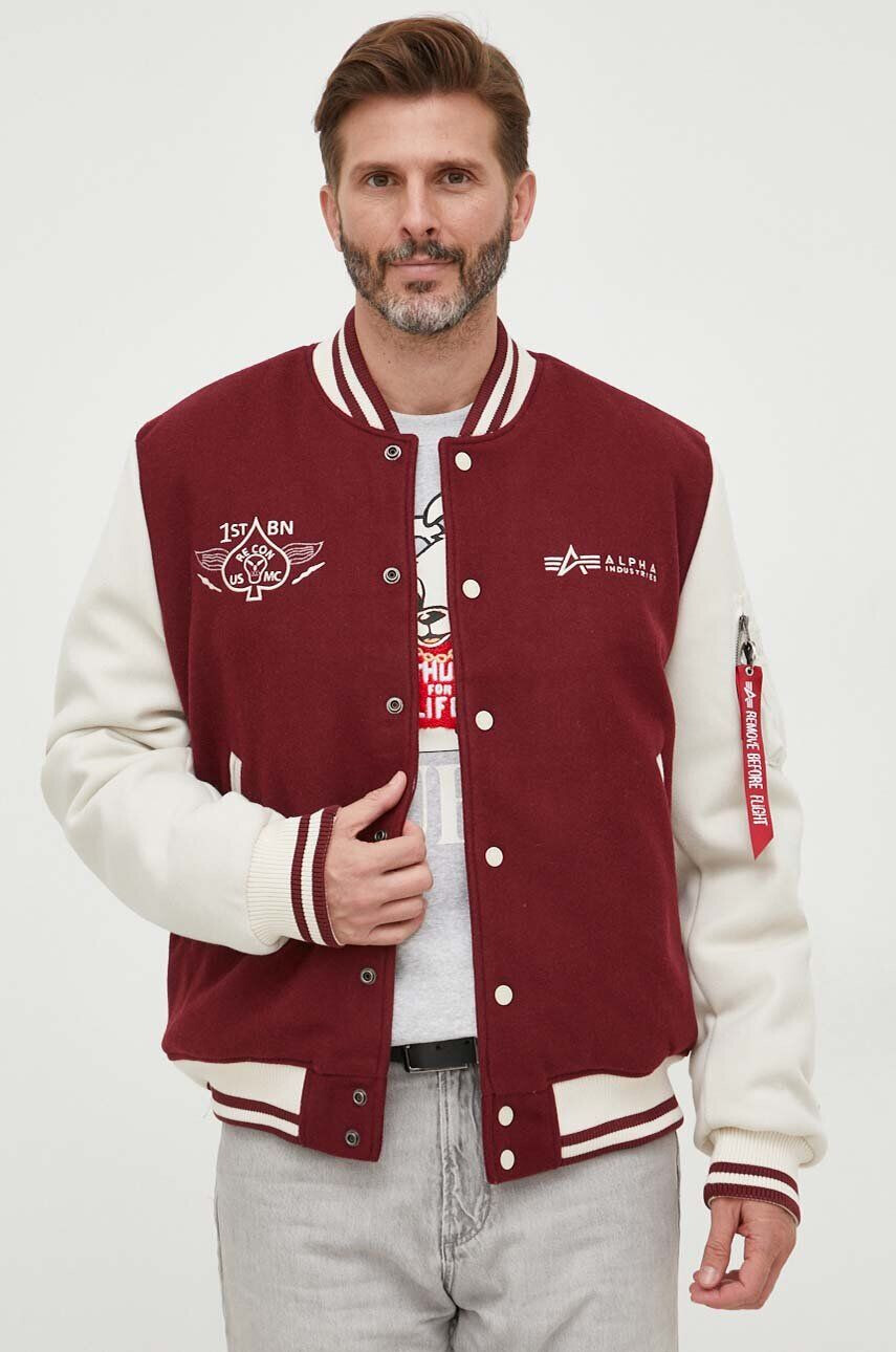 Alpha Industries Μπουφάν bomber Varsity Air Force Jacket - Pepit.gr