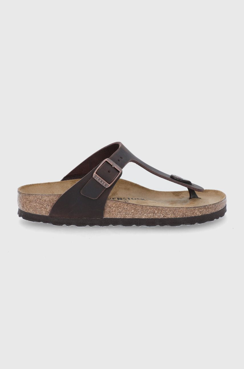 Birkenstock Δερμάτινες σαγιονάρες Gizeh - Pepit.gr